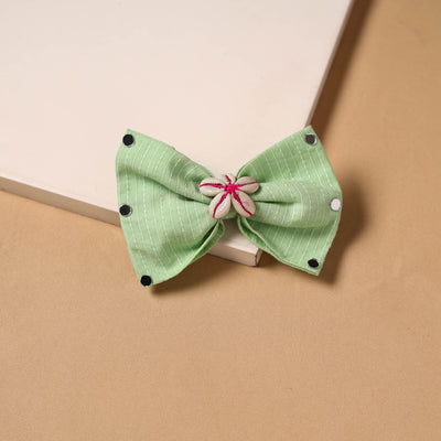 Mirror shell work women’s bow hair clip 09 - handcrafted