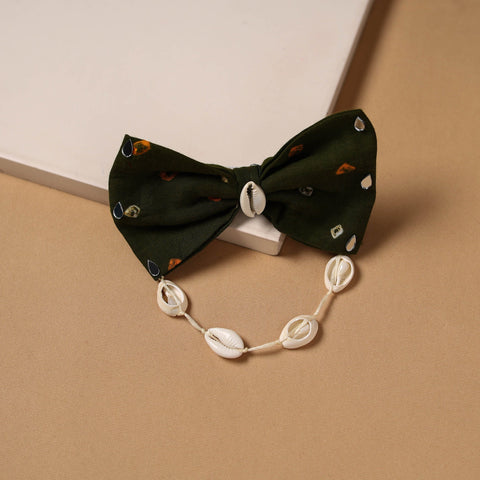 Mirror shell work women’s bow hair clip 31 - handcrafted