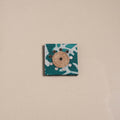 Green - mirror work handmade fabart jute magnet 24
