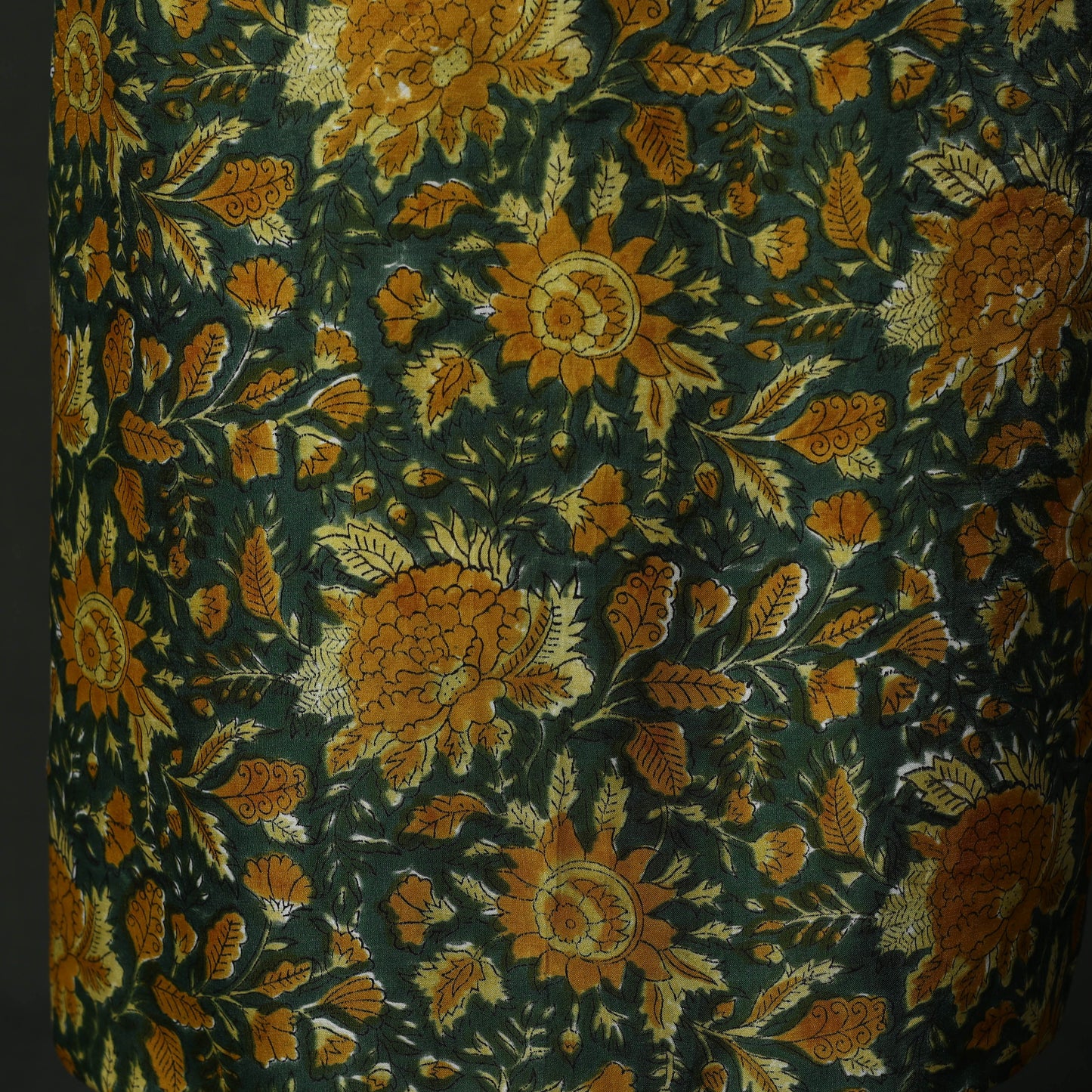 Modal silk hand block sanganeri print 2pc unstitched dress