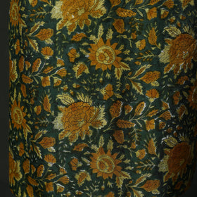 Modal silk hand block sanganeri print 2pc unstitched dress