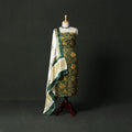 Modal silk hand block sanganeri print 2pc unstitched dress