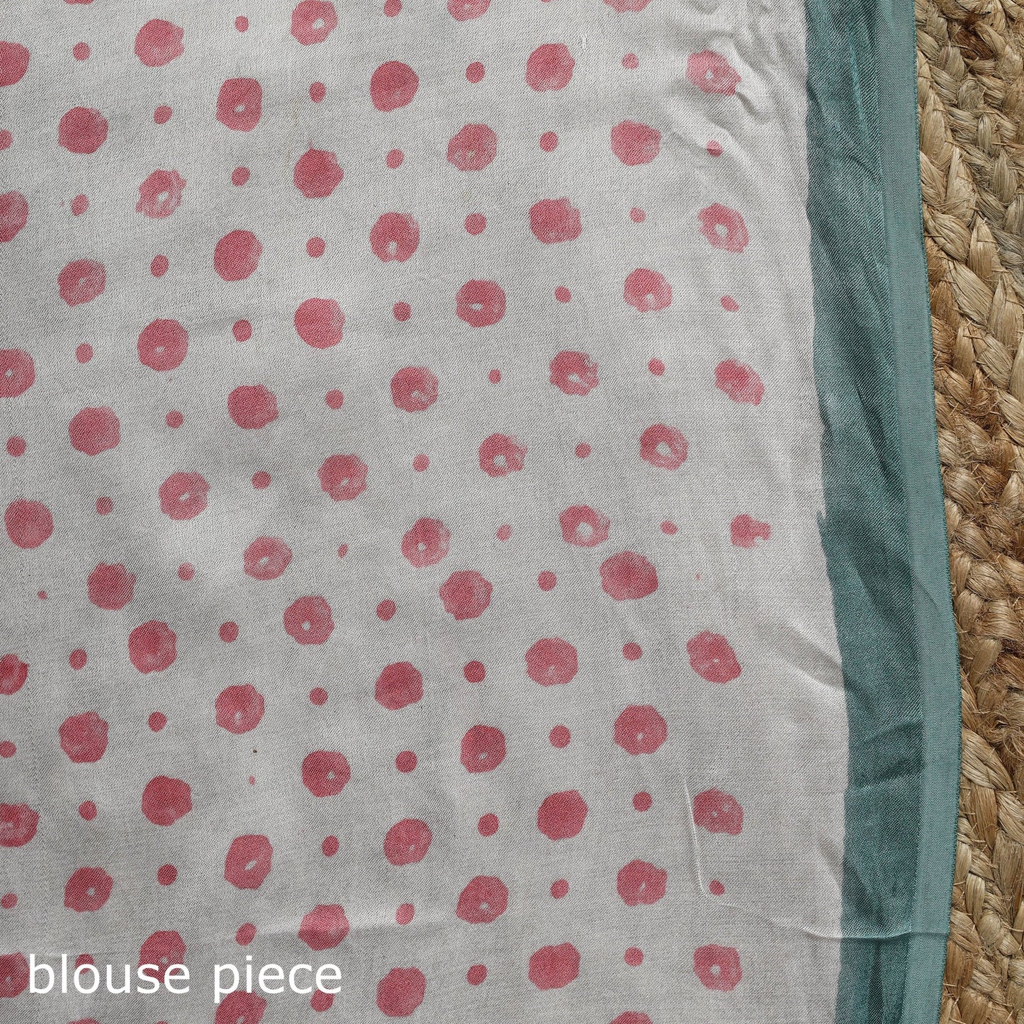 Modal silk hand sanganeri saree 02 - handcrafted