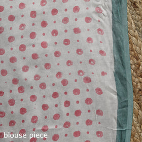 Modal silk hand sanganeri saree 02 - handcrafted