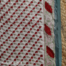 Modal silk hand sanganeri saree 05 - handcrafted