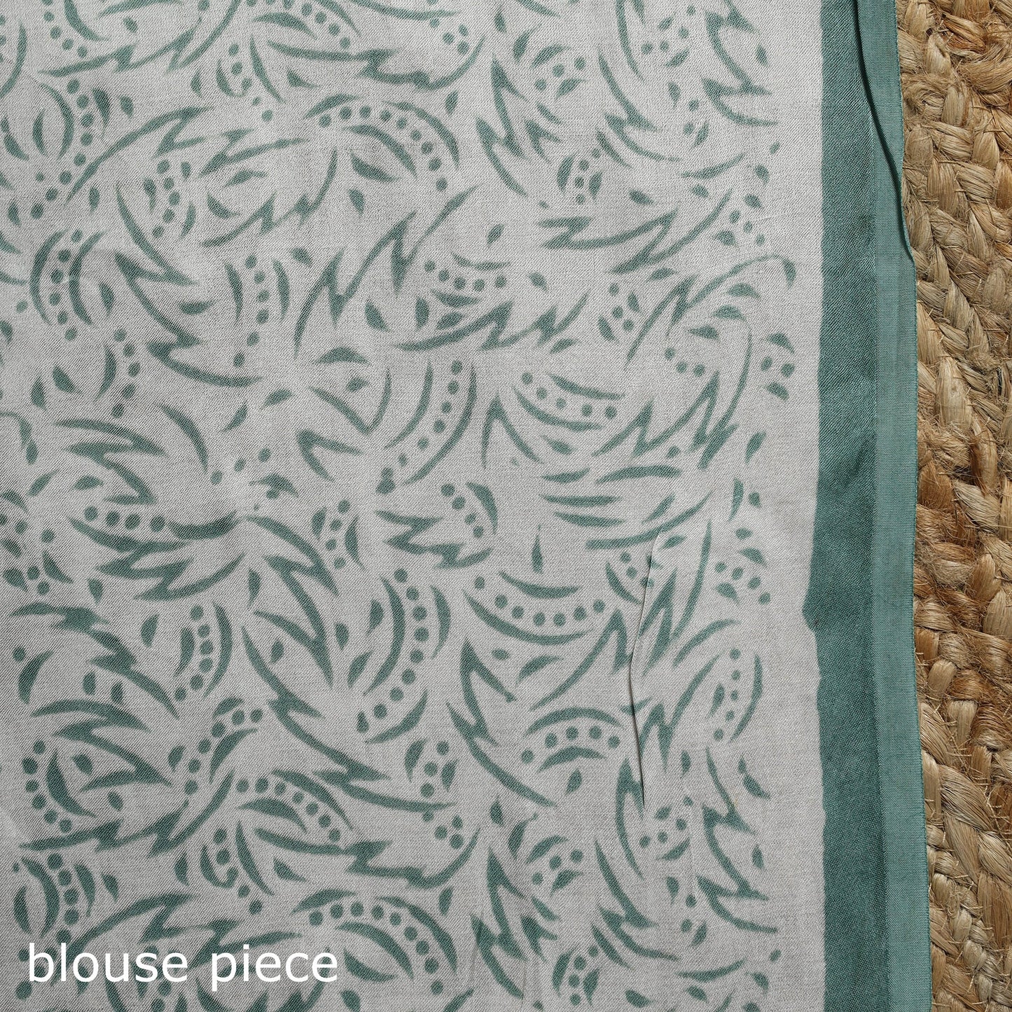 Modal silk hand sanganeri saree 07 - handcrafted