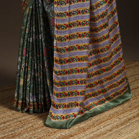 Modal silk hand sanganeri saree 08 - handcrafted