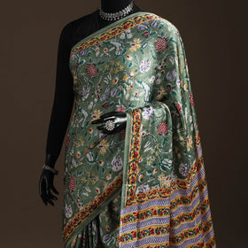 Modal silk hand sanganeri saree 08 - handcrafted