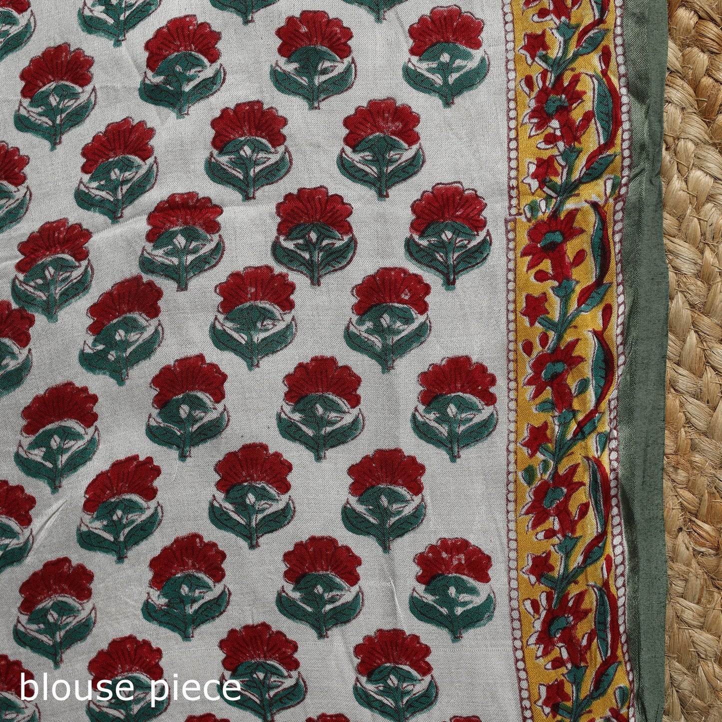 Modal silk hand sanganeri saree 08 - handcrafted