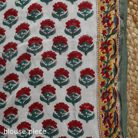 Modal silk hand sanganeri saree 08 - handcrafted