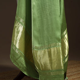 Modal silk natural dyed plain dupatta with lagdi patta 10