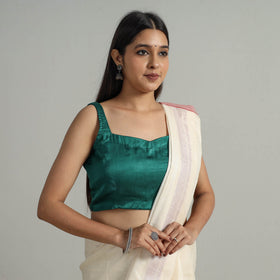 Buy Modal Silk Plain Stitched Blouse 11 Online at iTokri.com