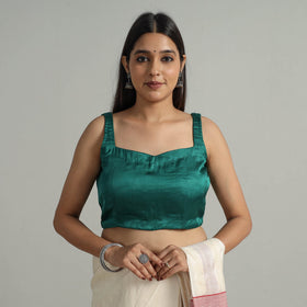 Buy Modal Silk Plain Stitched Blouse 11 Online at iTokri.com