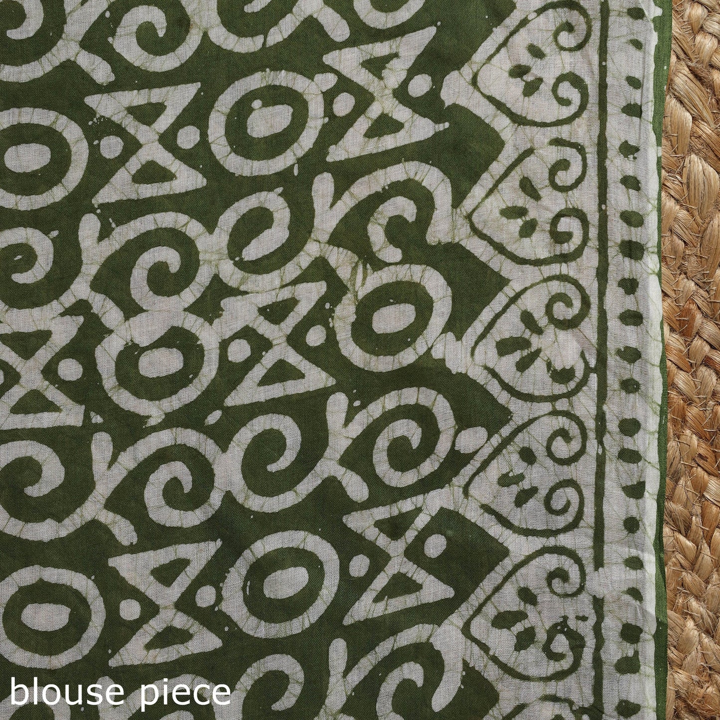 Mul cotton hand batik saree 05 - handcrafted