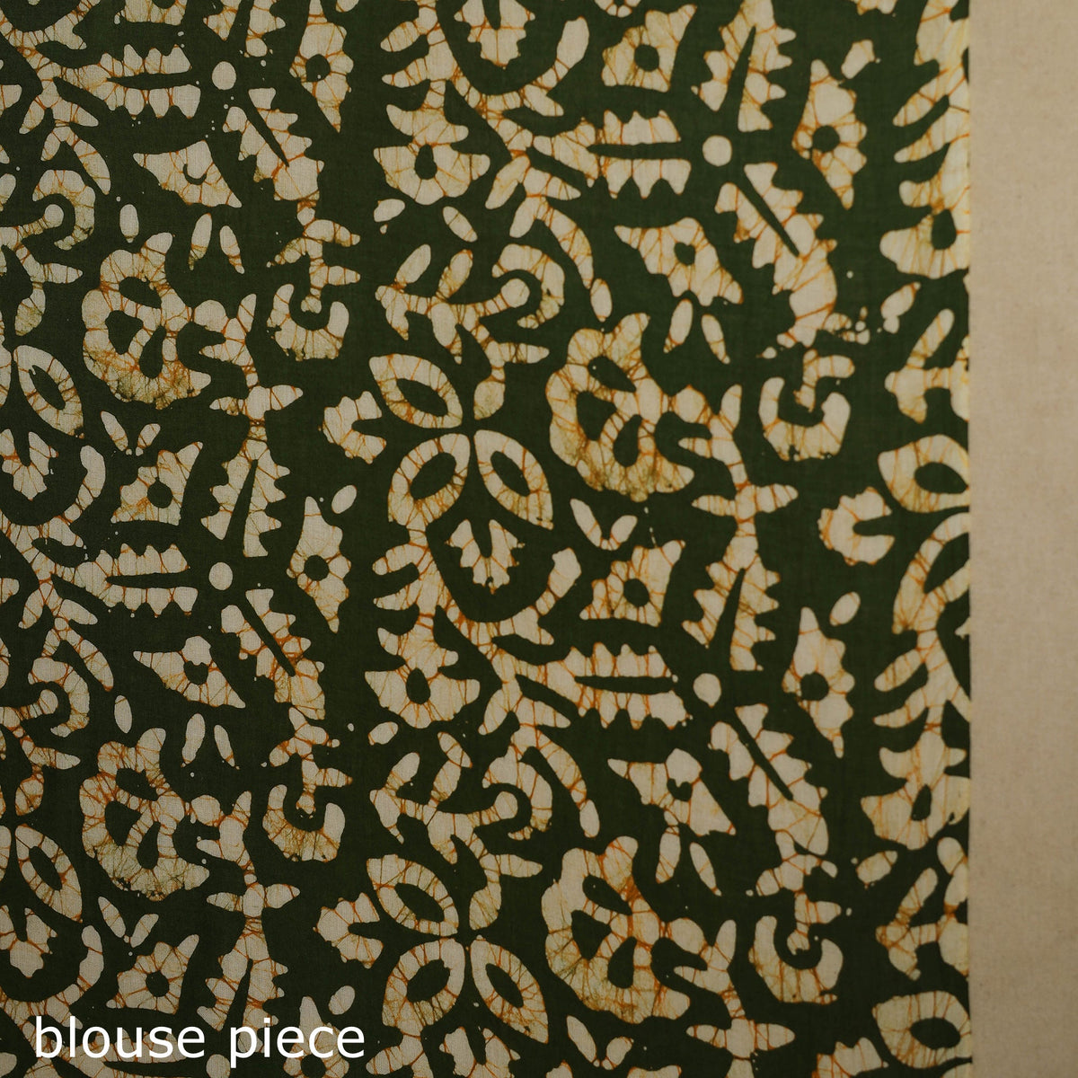 Green - mul cotton hand batik saree 13 - handcrafted