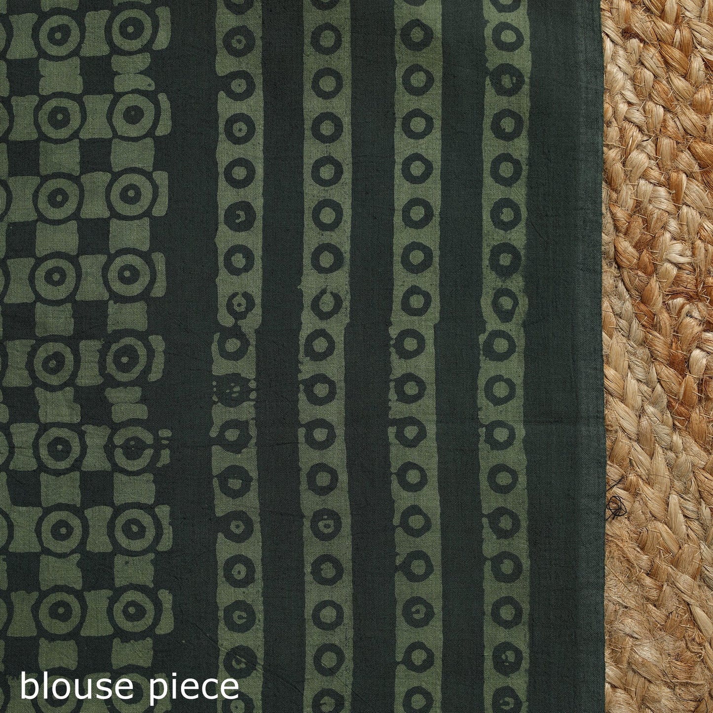 Green - mul cotton hand batik saree 20 - handcrafted