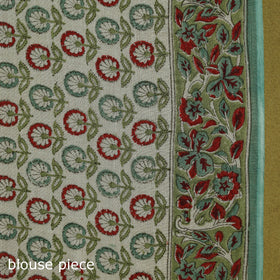 Mul cotton hand sanganeri saree 07 - handcrafted