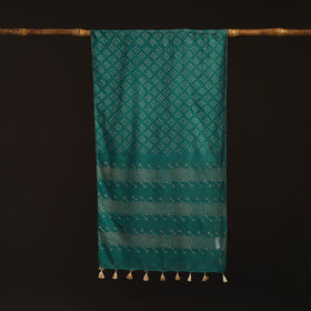 Mul cotton kutch hand batik stole with tassels 30