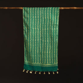 Mul cotton kutch hand batik stole with tassels 12