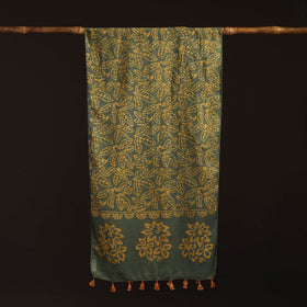 Mul cotton kutch hand batik stole with tassels 18