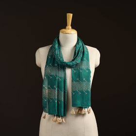 Mul cotton kutch hand batik stole with tassels 30