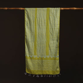 Mul cotton kutch hand batik stole with tassels 36