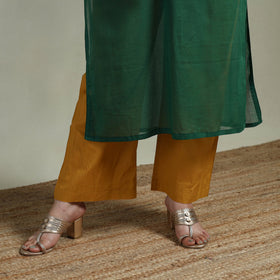 Mulmalai cotton plain dyed straight kurta 08 - handcrafted