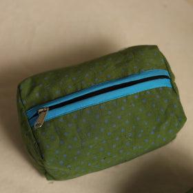  Green Multipurpose Handmade Toiletry Bags (Set of 3) 