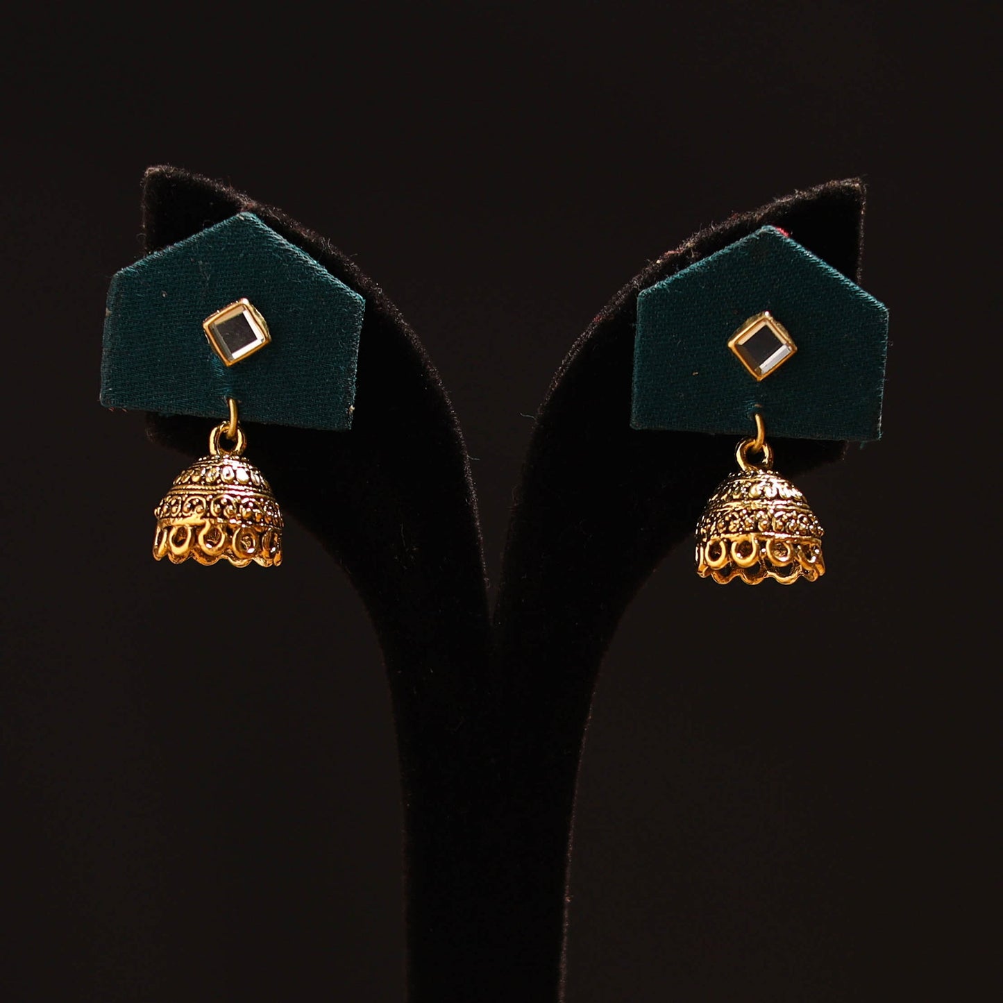 Naimat Stone Work Fabart GS Jhumka Earrings