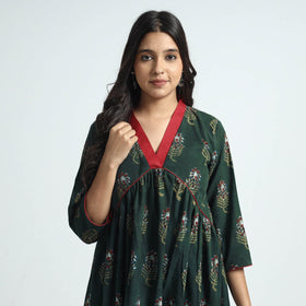 Buy Nandana Hand Block Printed Cotton Dress l iTokri.com