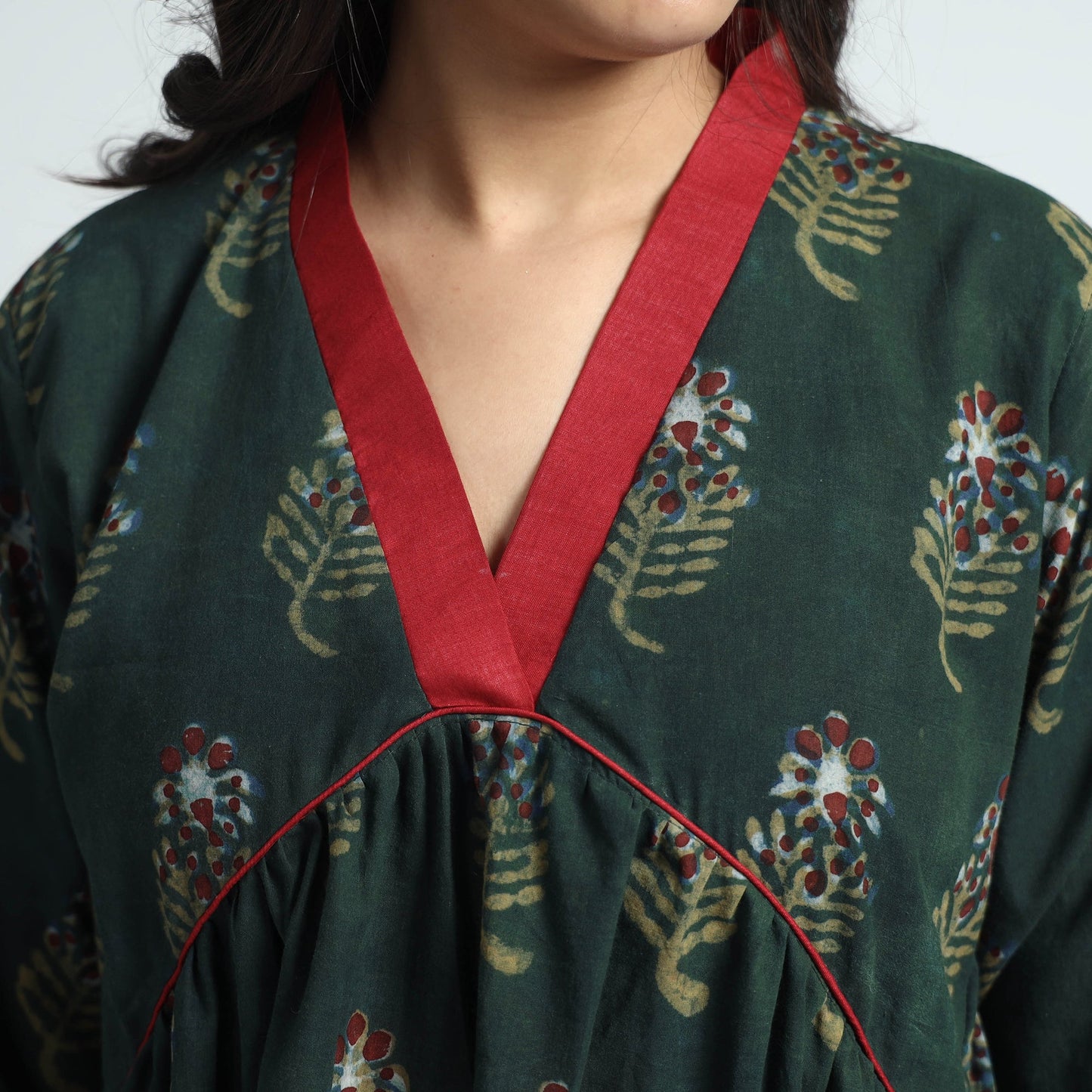 Buy Nandana Hand Block Printed Cotton Dress l iTokri.com