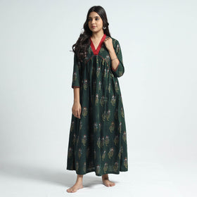 Buy Nandana Hand Block Printed Cotton Dress l iTokri.com