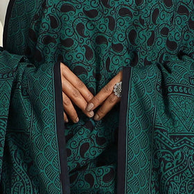 Buy Green - Natural Dye Mul Cotton Bagh Print Dupatta