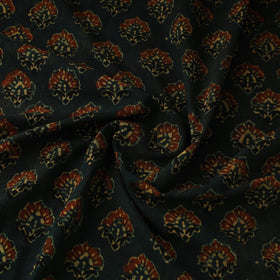 Green - natural dyed 3 kaam cotton fabric 63 - handcrafted