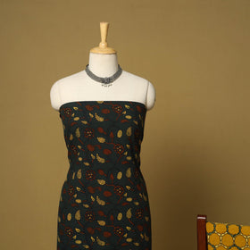 Green - natural dyed 3pc unstitched dress material 01