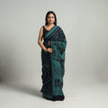 Green Bagh Print Cotton Saree Online from Madhya Pradesh