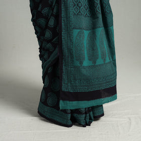 Green Bagh Print Cotton Saree Online from Madhya Pradesh