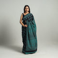 Green Bagh Print Cotton Saree Online from Madhya Pradesh