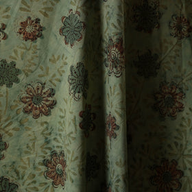 Green - natural dyed bagru dabu fabric 12 - handcrafted