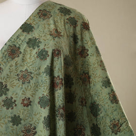 Green - natural dyed bagru dabu fabric 12 - handcrafted