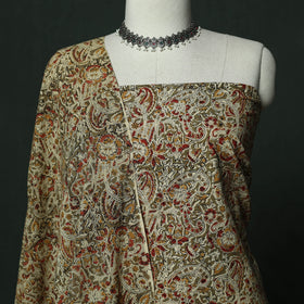 Natural dyed block print cotton pedana kalamkari 2pc