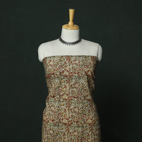 Natural dyed block print cotton pedana kalamkari 2pc
