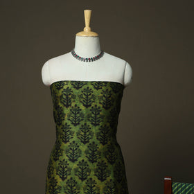 Natural dyed block print maheshwari silk jahota 3pc