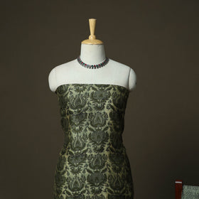 Natural dyed block print maheshwari silk vanaspati bagru