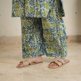 Green - natural dyed cotton bagru dabu co-ord set 14