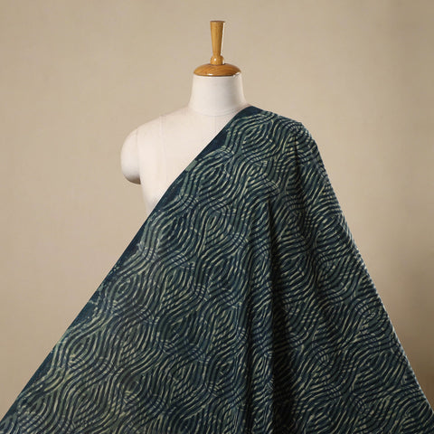 Natural dyed cotton bindaas hand fabric 04 - handcrafted