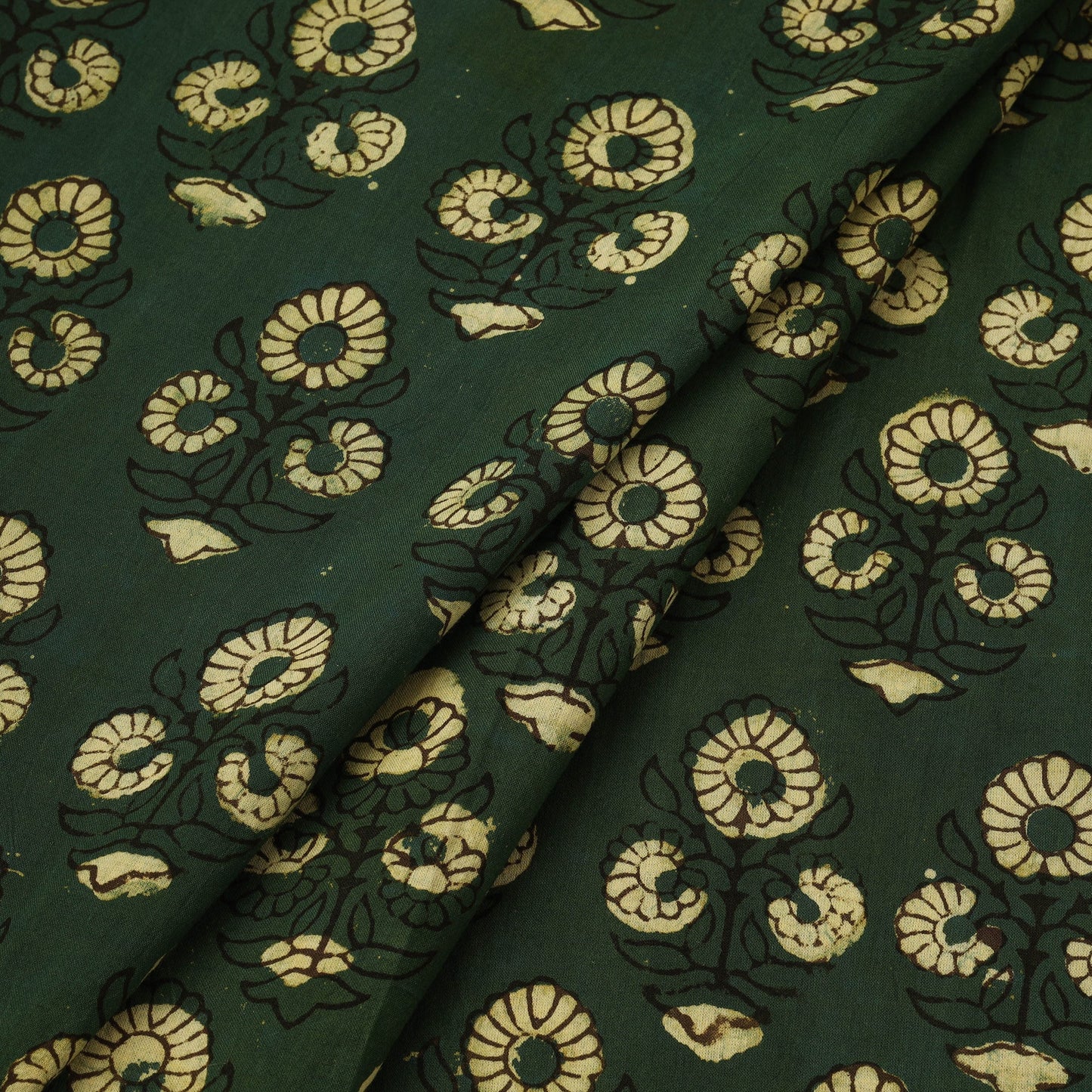 Natural dyed cotton hand pipad fabric 05 - handcrafted