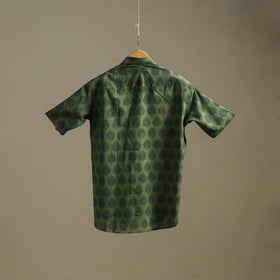 Natural dyed cotton men half sleeve hand bagh shirt 10