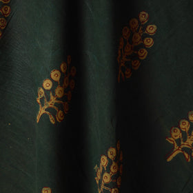 Green - natural dyed cotton nandana fabric 14 - handcrafted