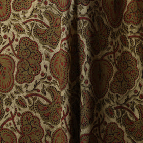 Green - natural dyed cotton vanaspati bagru fabric 06